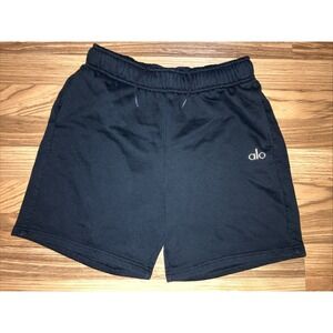 ALO Yoga Black Women's Athletic Shorts with Logo